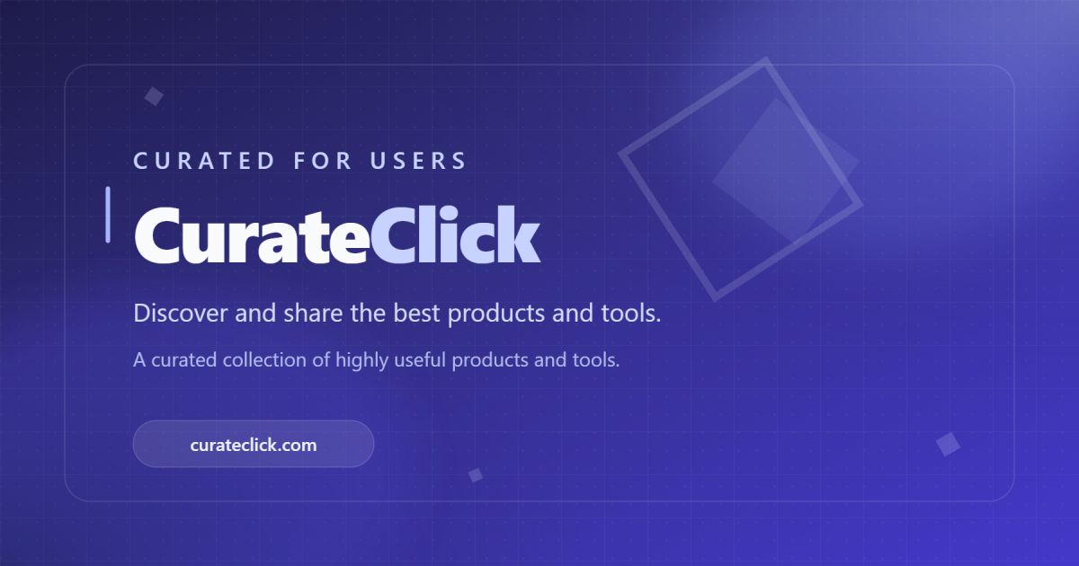 CurateClick website screenshot