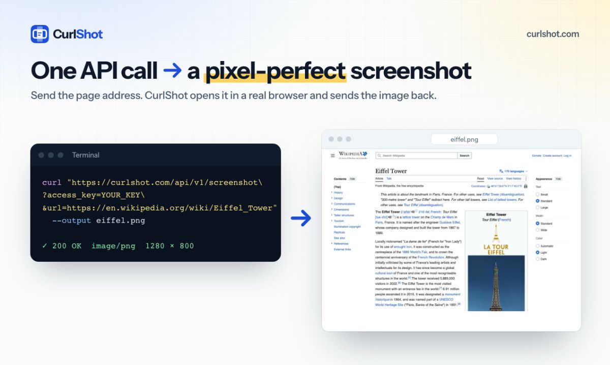 CurlShot screenshot