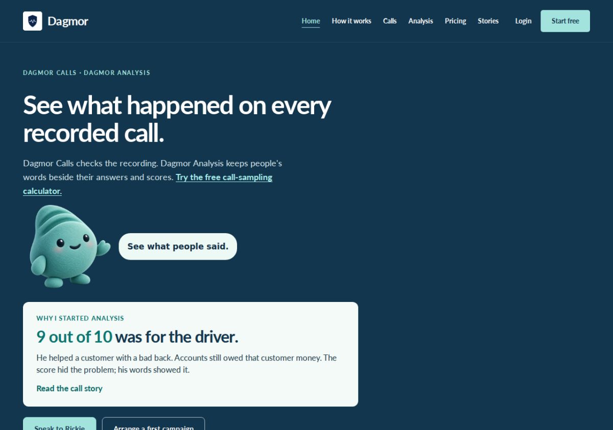 Dagmor website screenshot