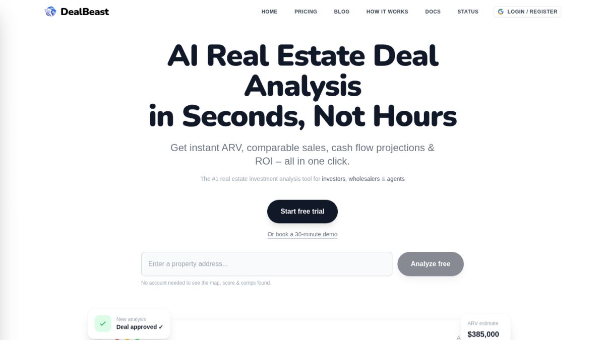 DealBeast website screenshot