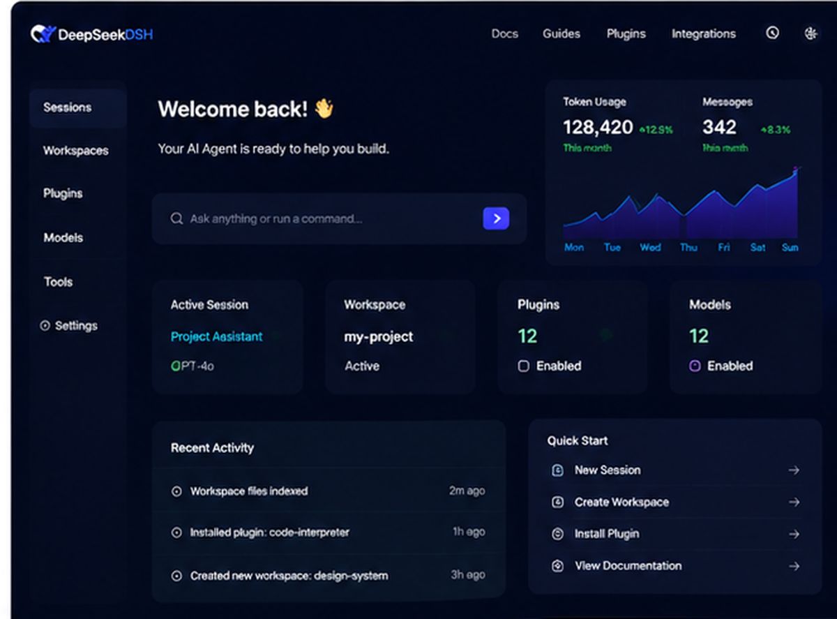 DeepSeekDSH screenshot