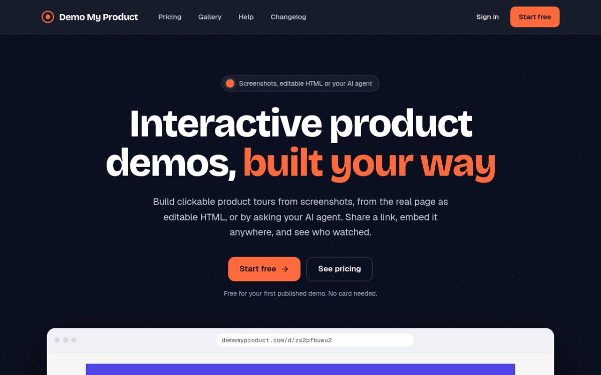 Demo My Product screenshot