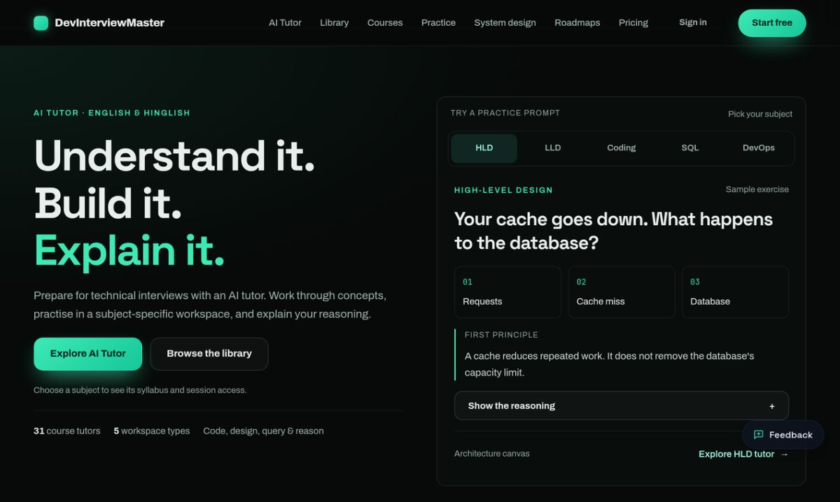 DevInterviewMaster screenshot