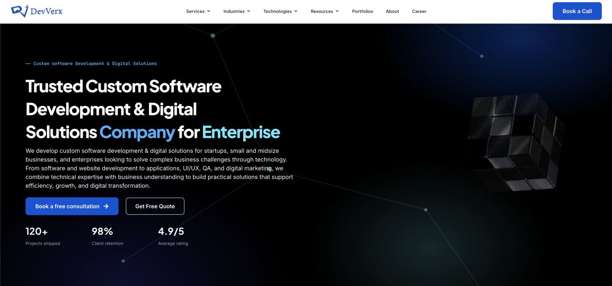 DevVerx screenshot