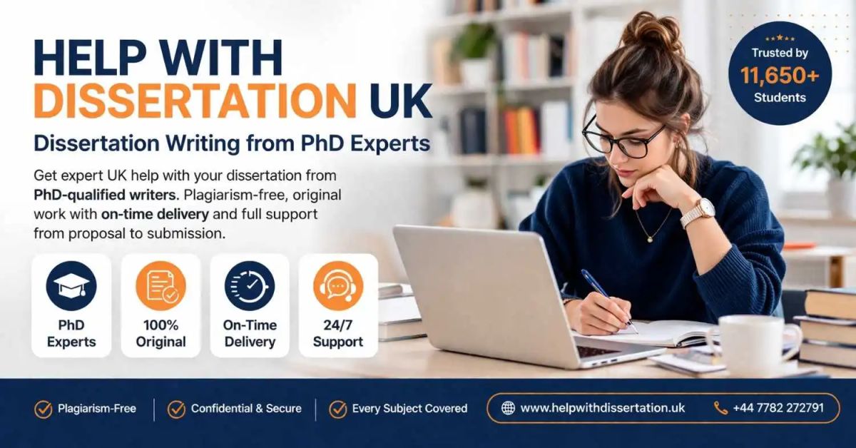 Dissertation Writing Service UK website screenshot