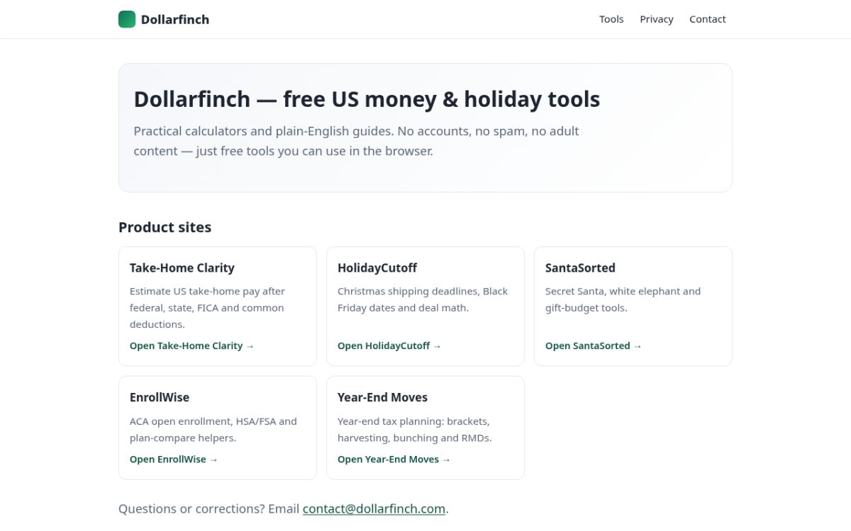 Dollarfinch screenshot
