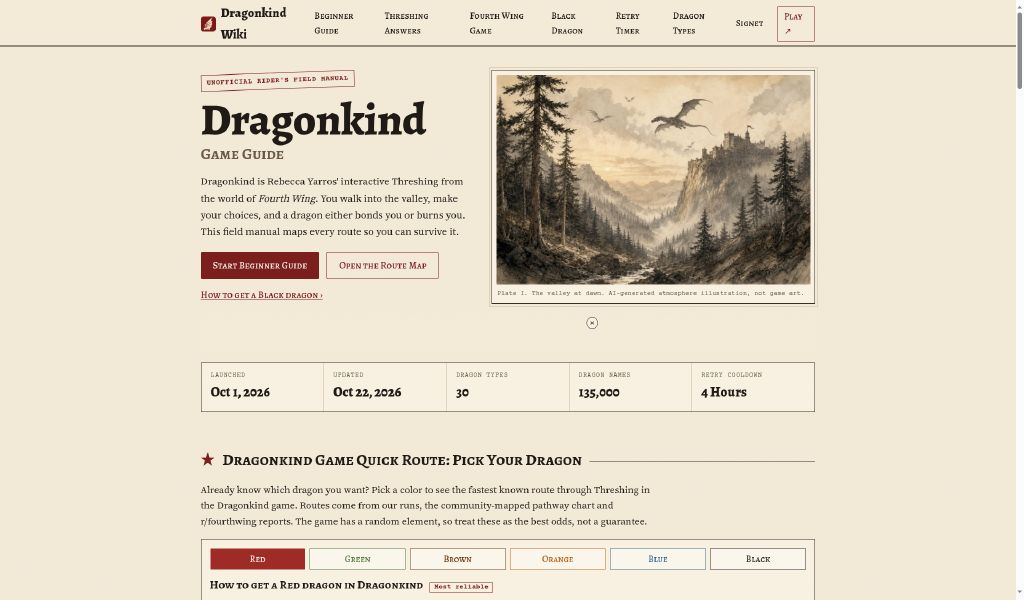 Dragonkind Game Wiki screenshot