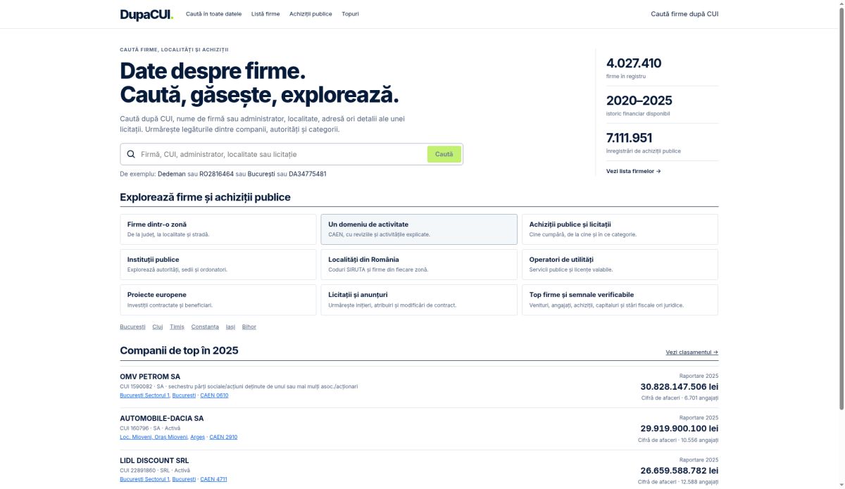 DupaCUI website screenshot