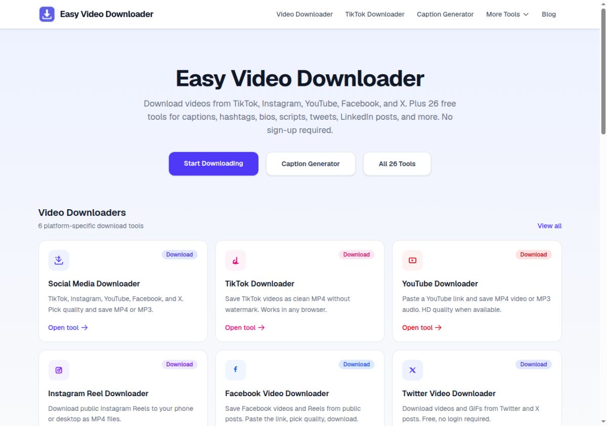 Easy Video Downloader screenshot