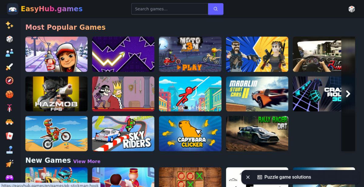 EasyHub website screenshot