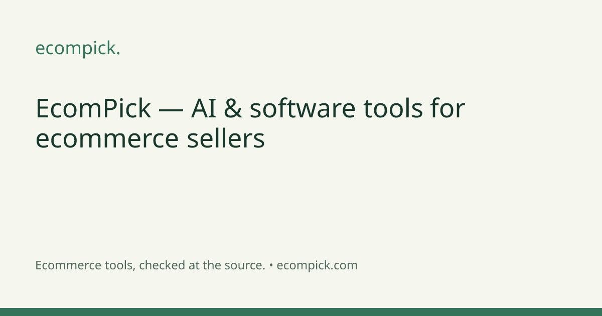 EcomPick screenshot