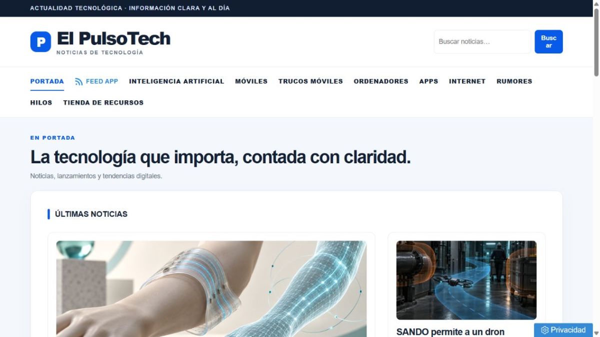 El PulsoTech website screenshot