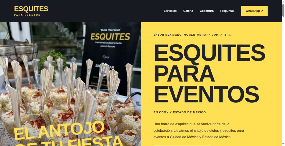 Esquites para Eventos screenshot