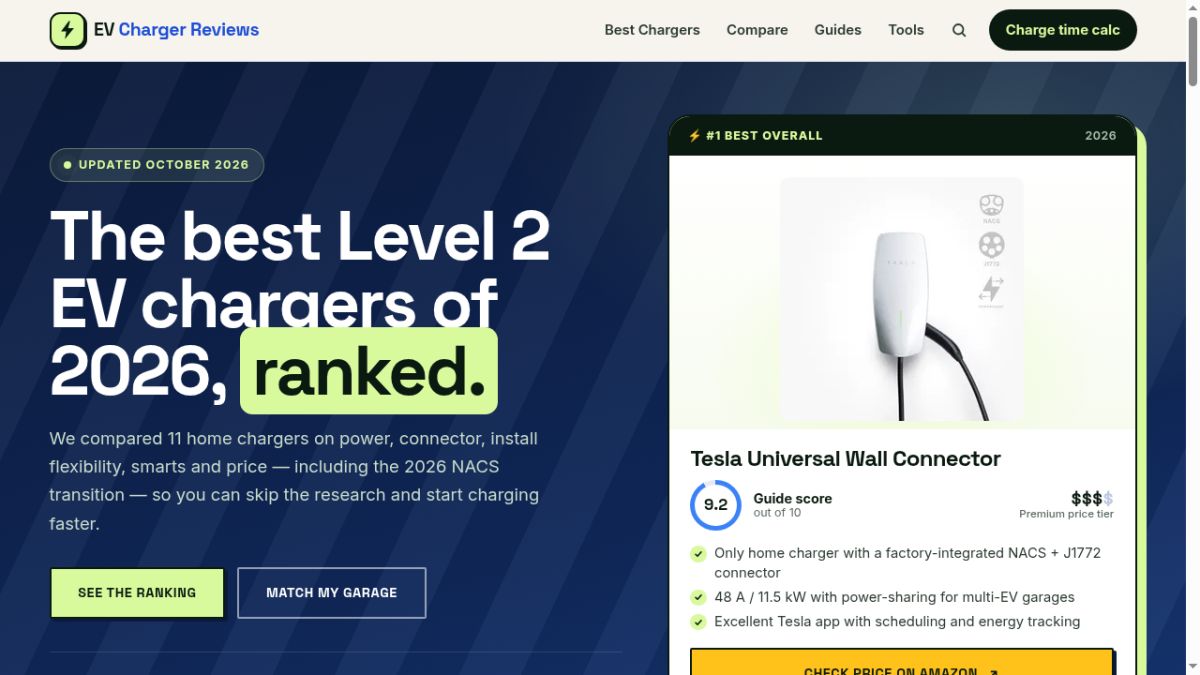 EV Charger Reviews screenshot