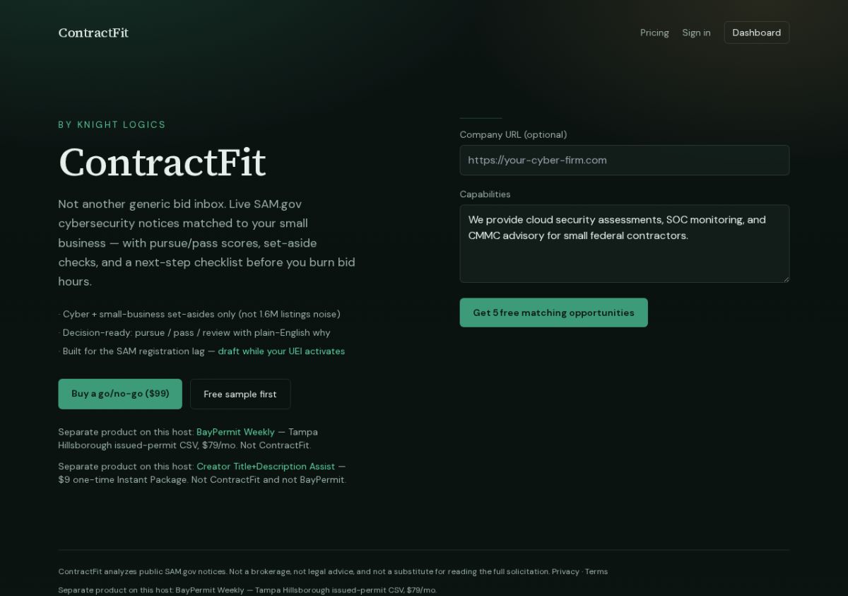 Evidence Desk — BayPermit & Instant Packages screenshot