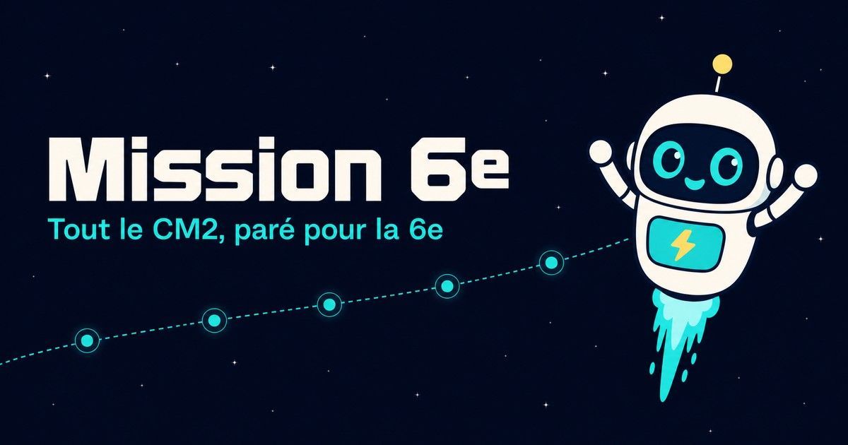 Exercices CM2 — Mission 6e website screenshot