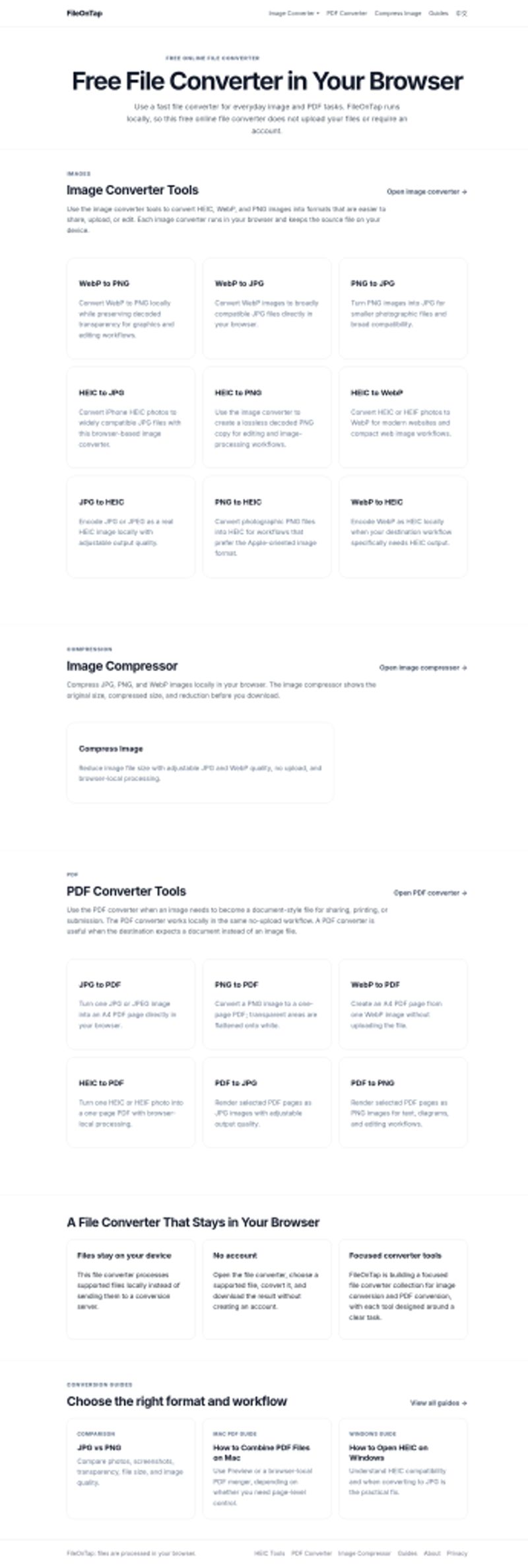 FileOnTap website screenshot