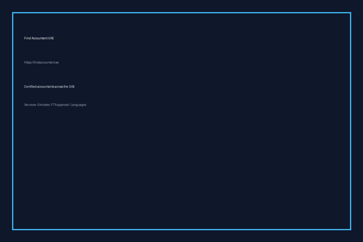 Find Accountant UAE website screenshot