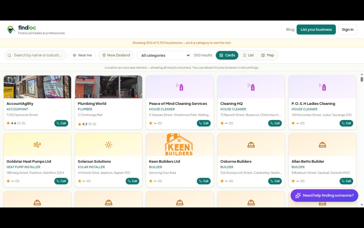 findloc.ai website screenshot