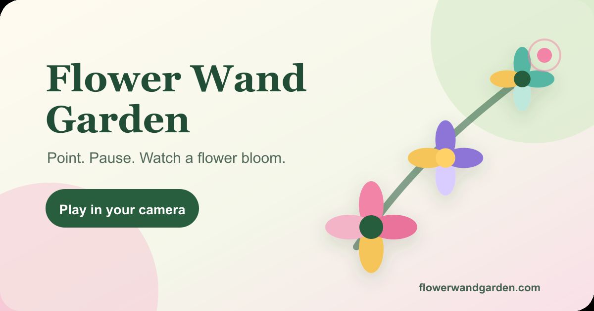 Flower Wand Garden website screenshot