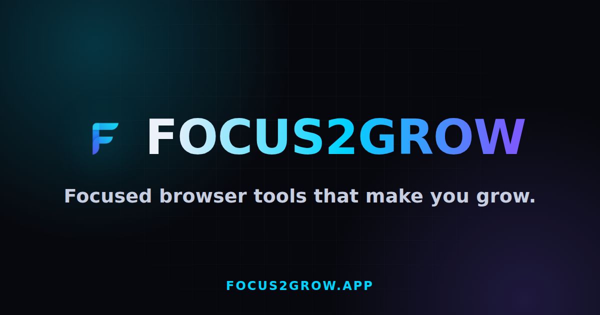 Focus2Grow screenshot