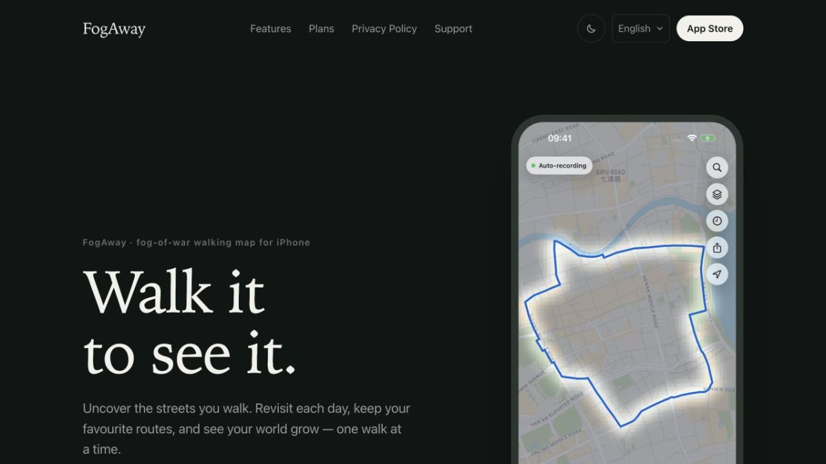 FogAway website screenshot
