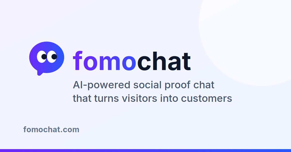 FOMOchat website screenshot