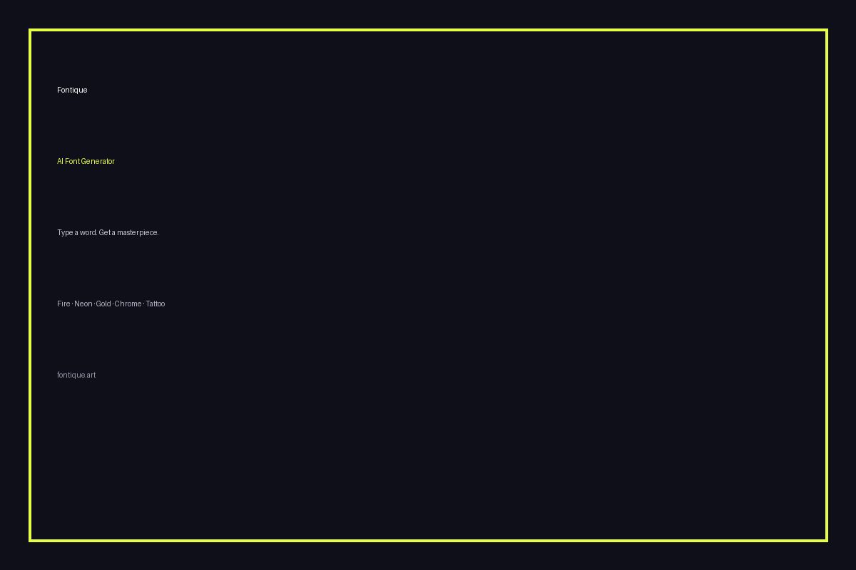 Fontique screenshot