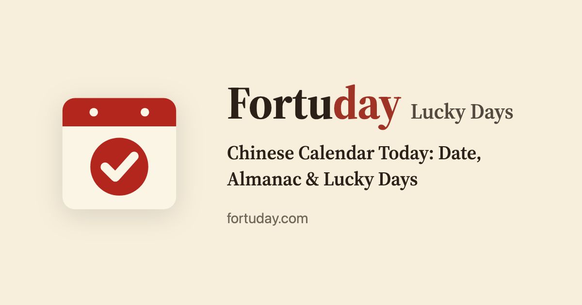 Fortuday — Chinese Calendar Lucky Days screenshot