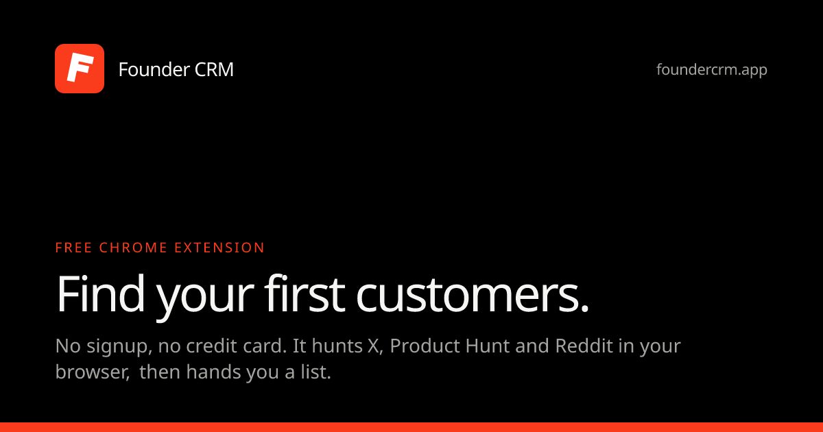 Founder CRM screenshot