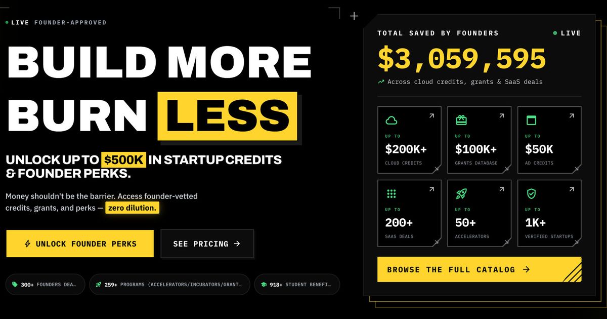 FoundersPrime website screenshot