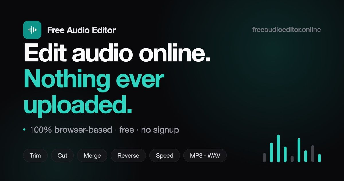Free Audio Editor screenshot