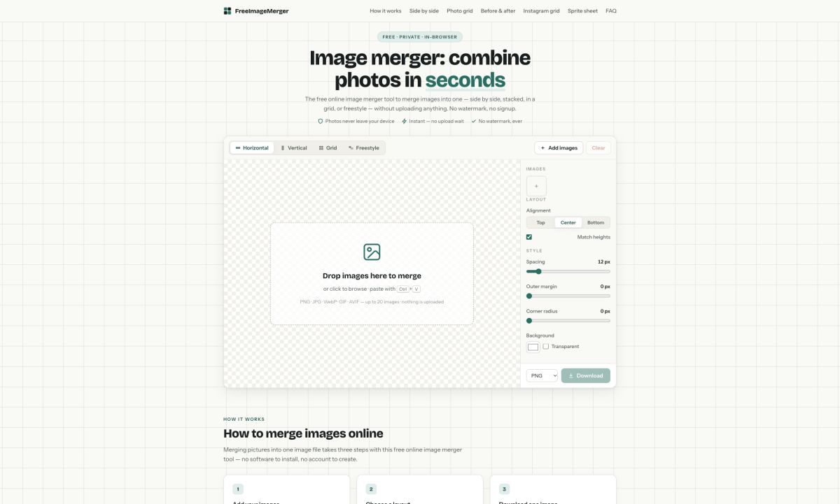 Free Image Merger screenshot
