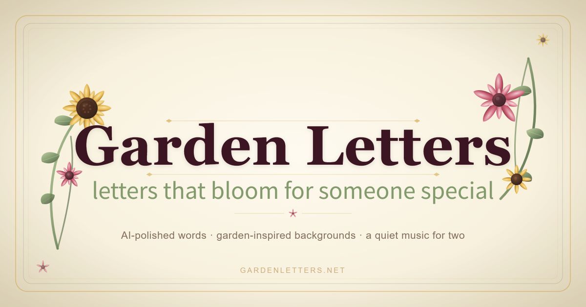Garden Letters screenshot