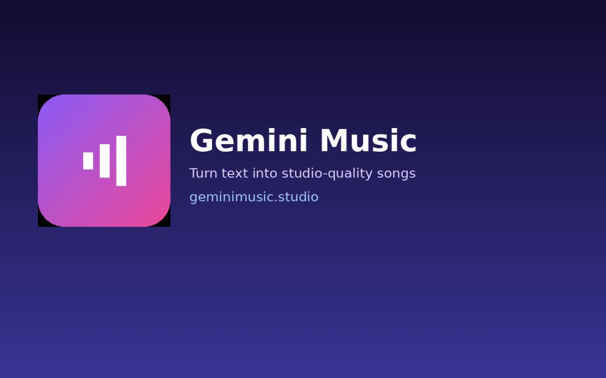 Gemini Music website screenshot