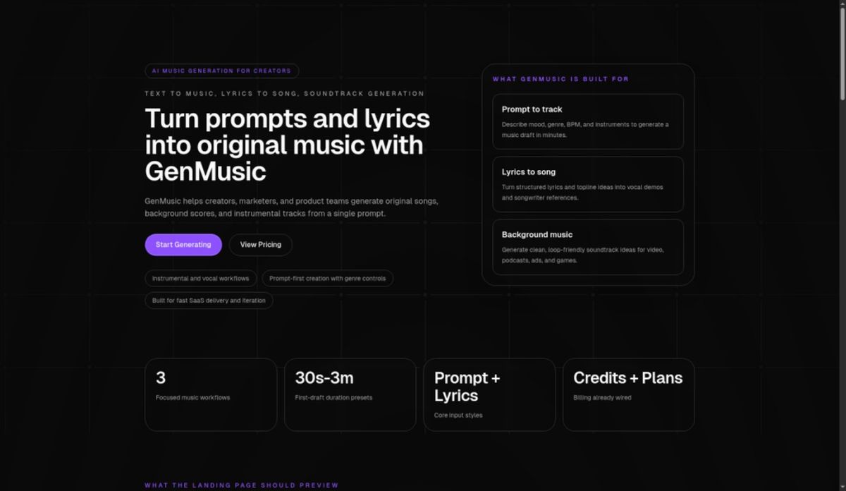 GenMusic screenshot