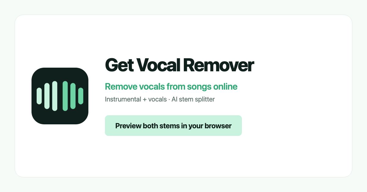 Get Vocal Remover screenshot