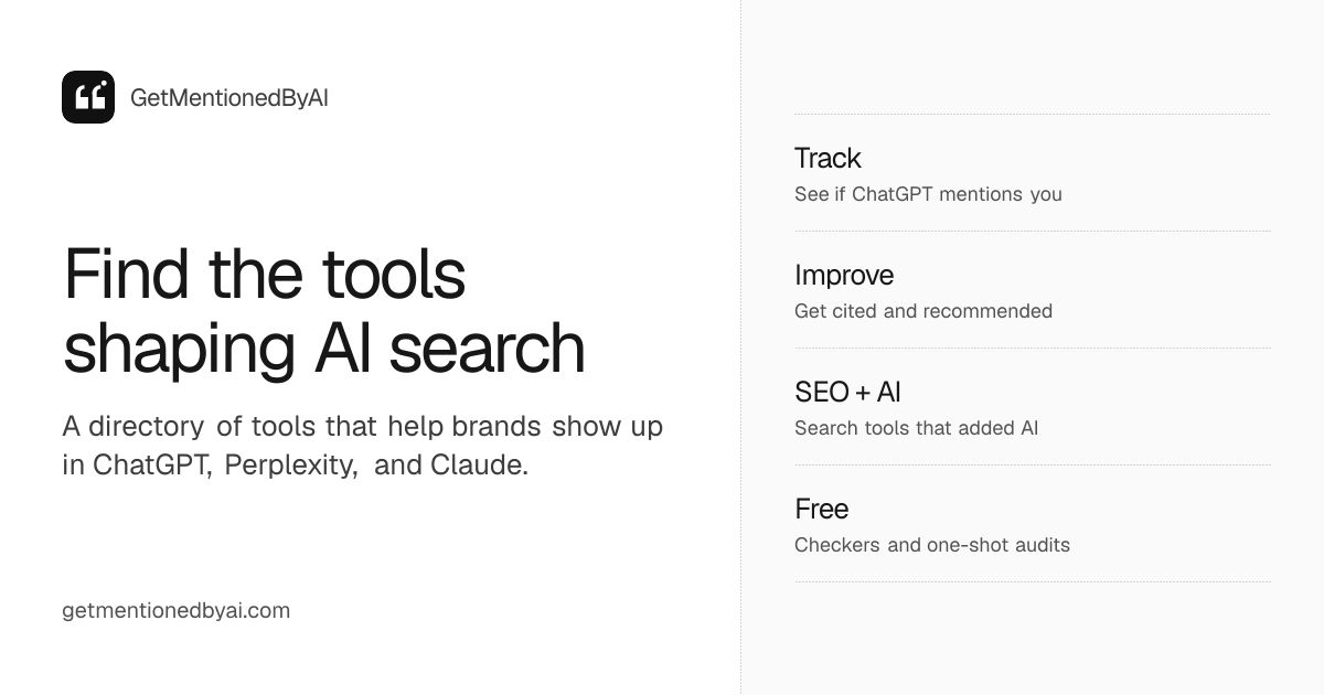 GetMentionedByAI website screenshot