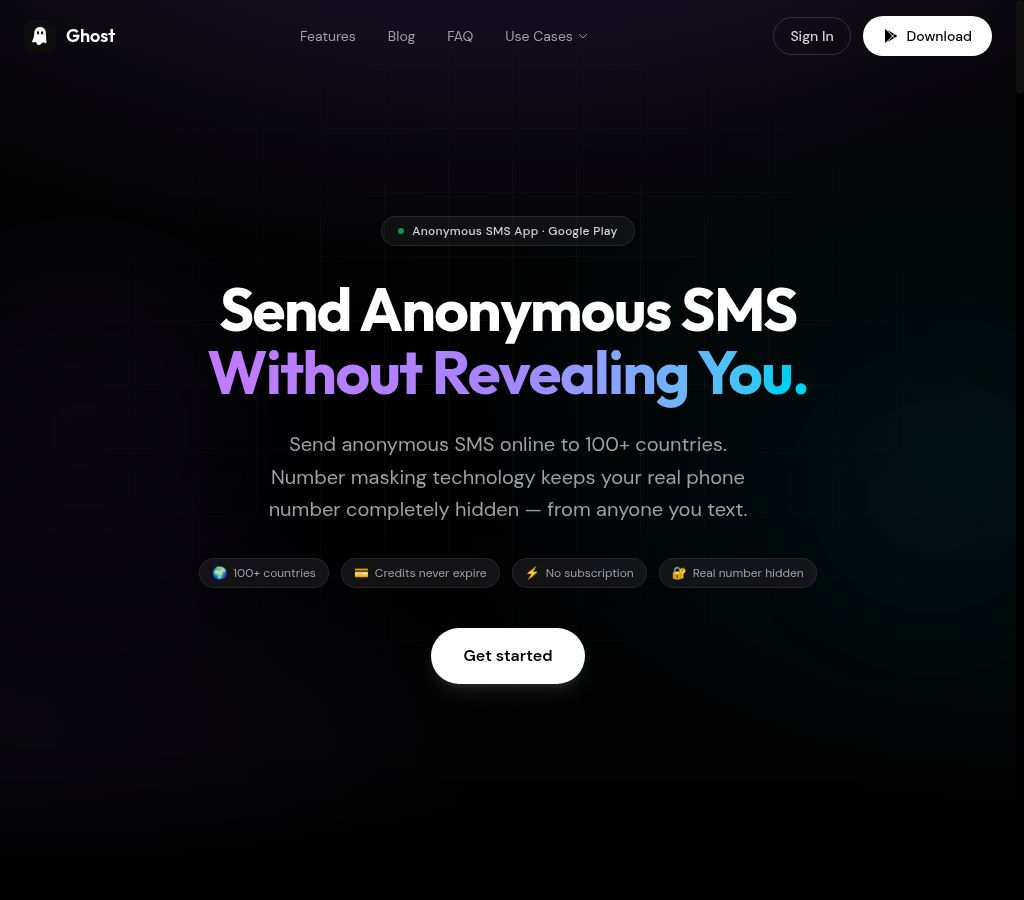 GhostSMS screenshot