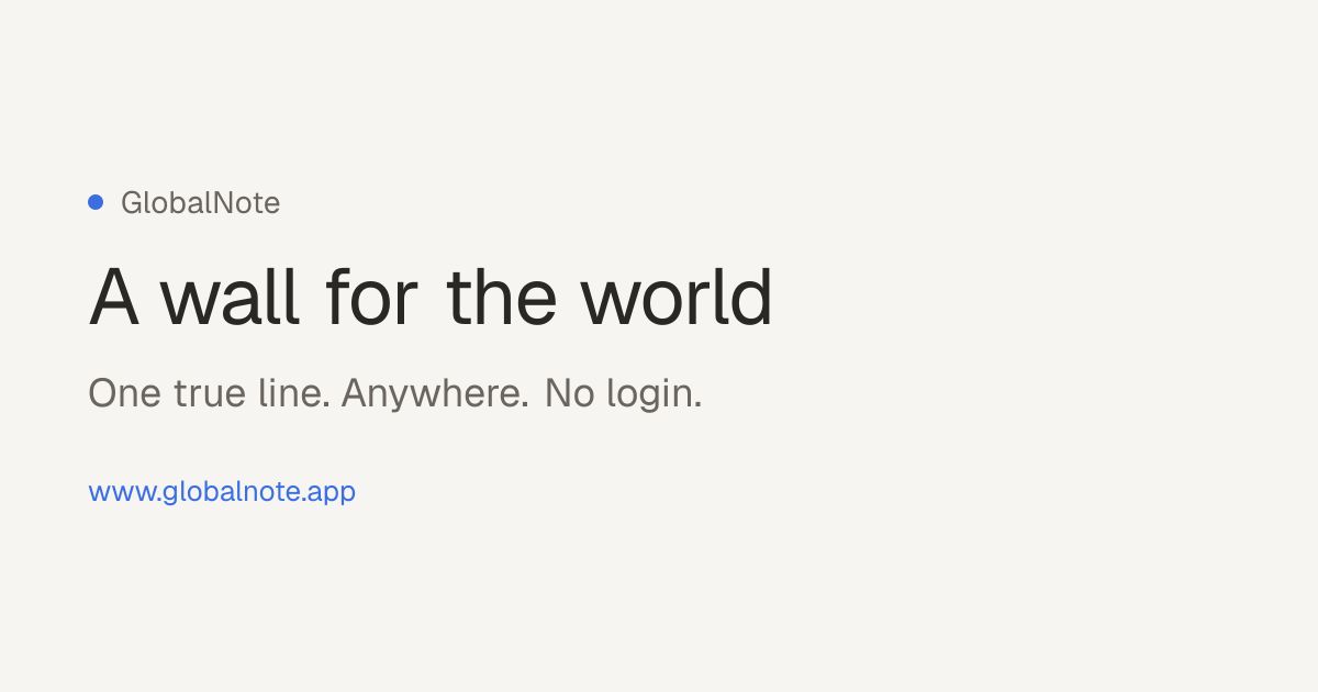 GlobalNote screenshot