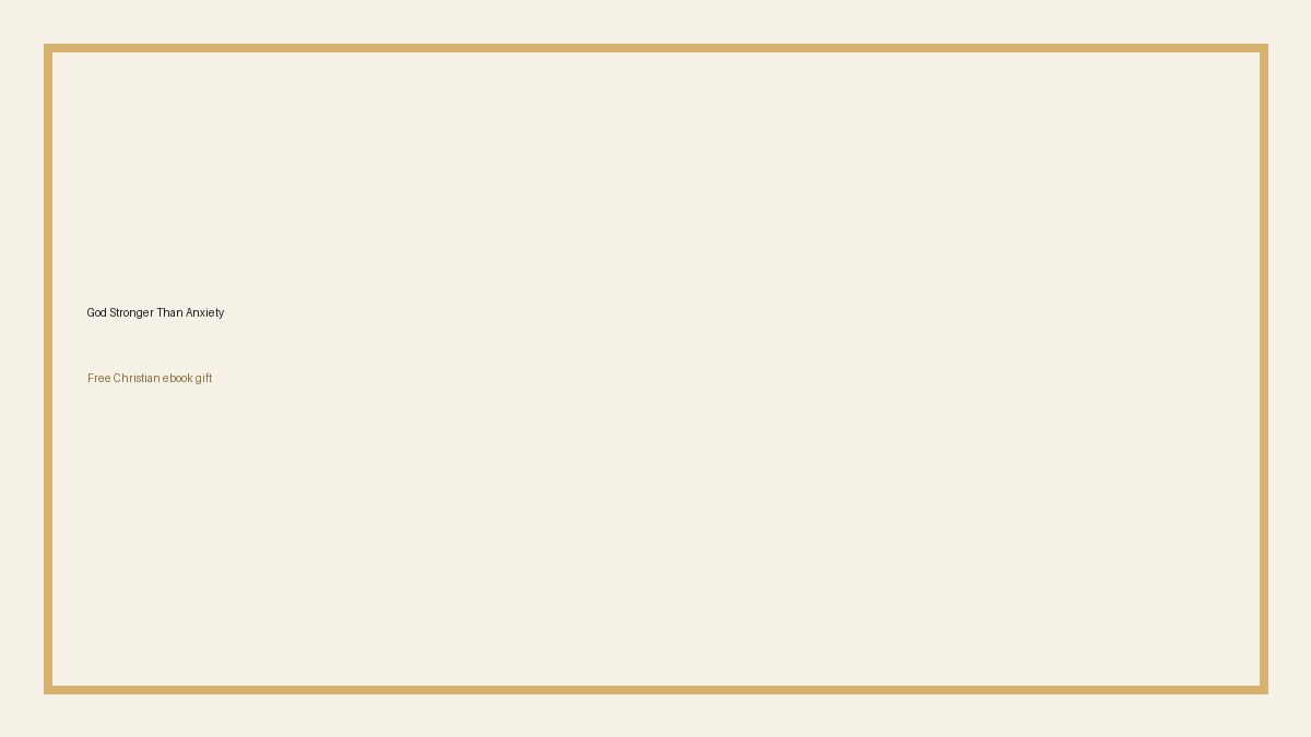 God Stronger Than Anxiety website screenshot