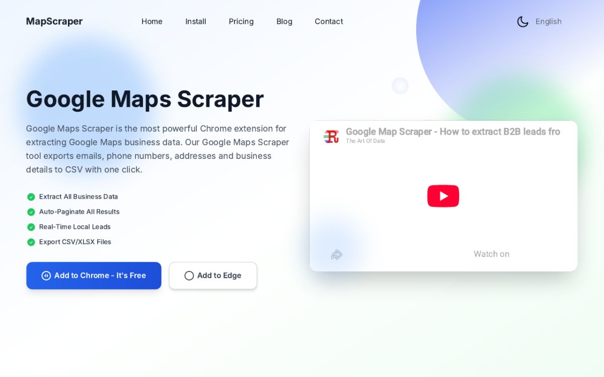 Google Maps Scraper screenshot