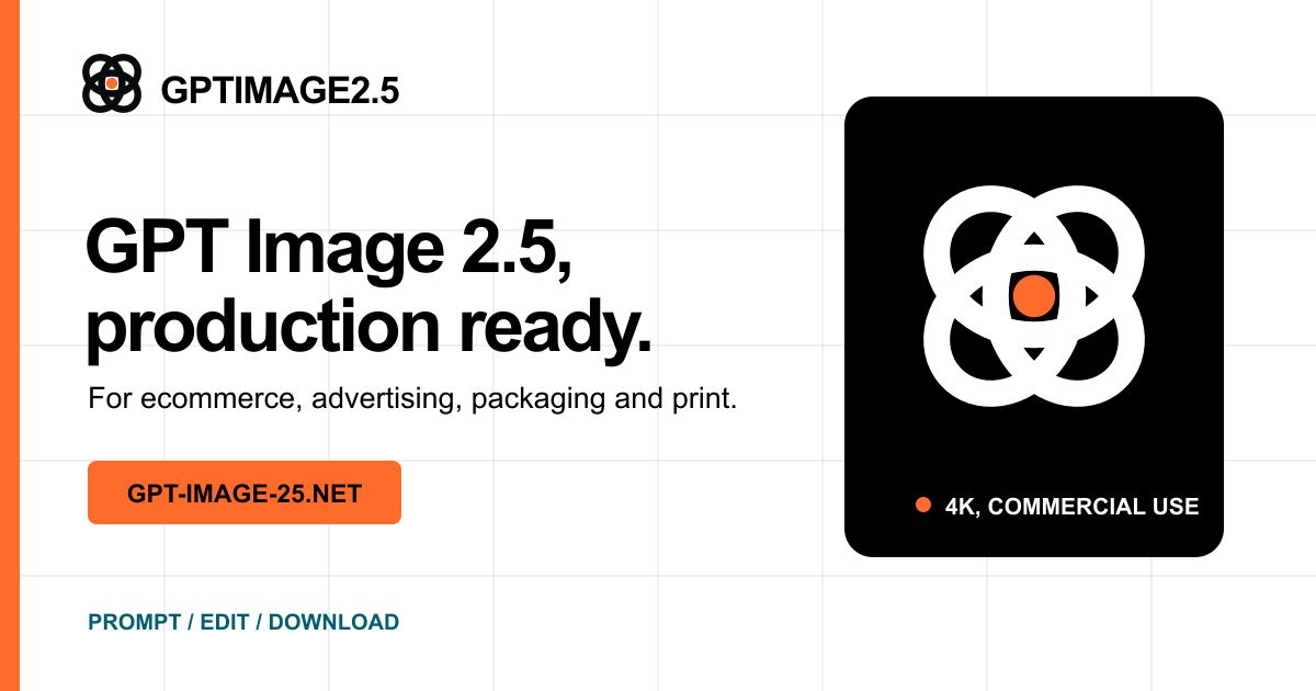 GPT Image 2.5 Production Grade Image Generator | GPTImage2.5 website screenshot