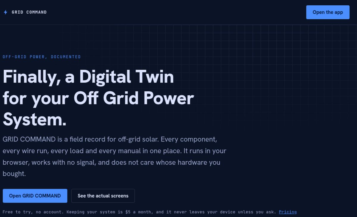 GRID COMMAND screenshot