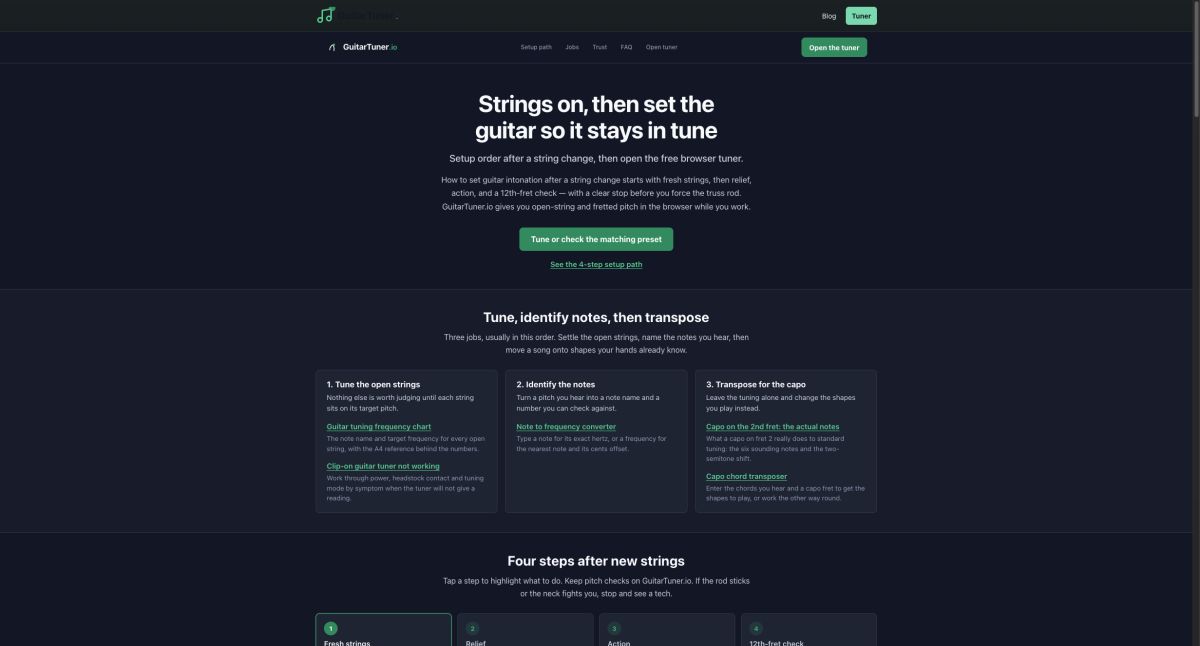 Guitar Tuner Lab screenshot
