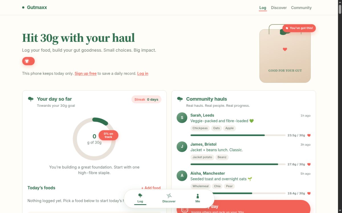 GutMaxx website screenshot