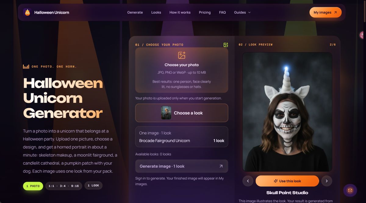 Halloween Unicorn screenshot