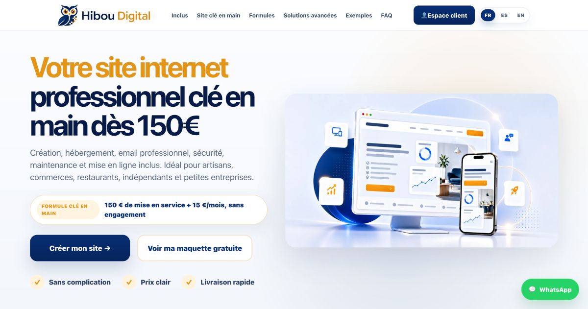 Hibou Digital website screenshot