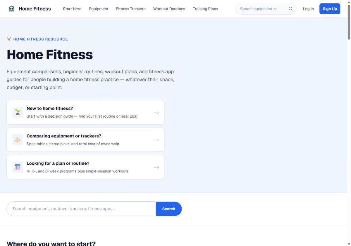 Home Fitness screenshot