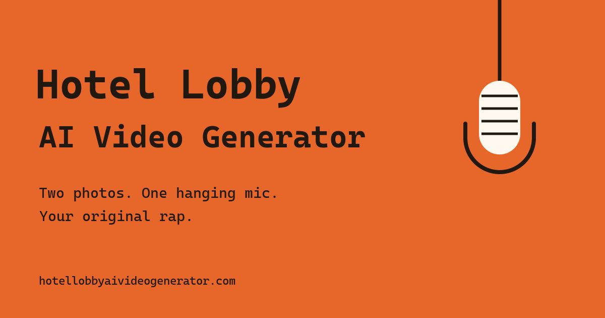 Hotel Lobby AI Video Generator screenshot